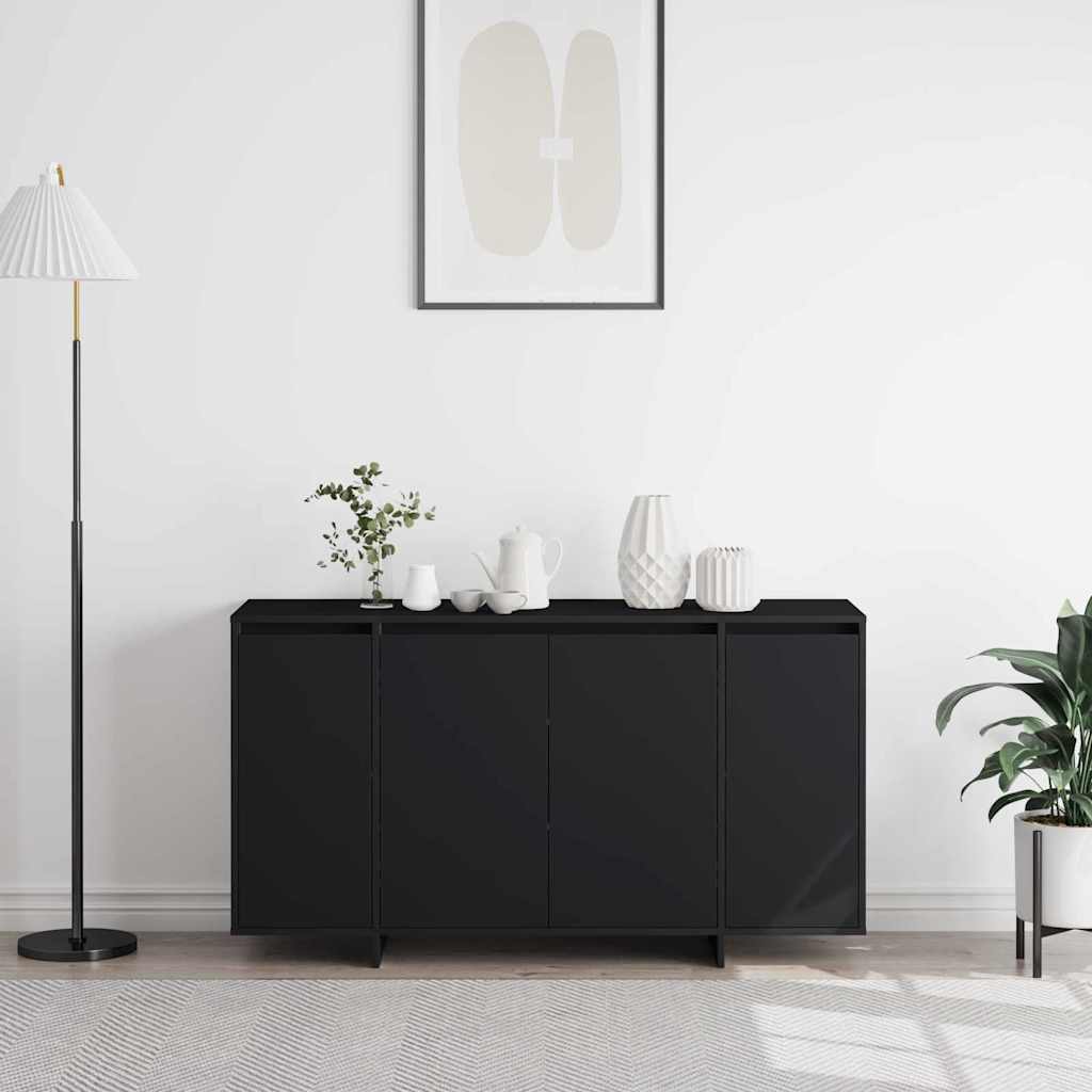 Juodas kabalas Juoda Inžinerinė mediena 135 x 41 x 75 cm