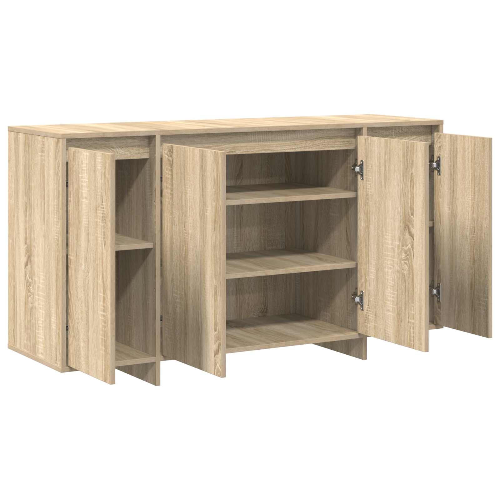 Sonoma Oak Sideboard Engineered wood 135 x 41 x 75 cm