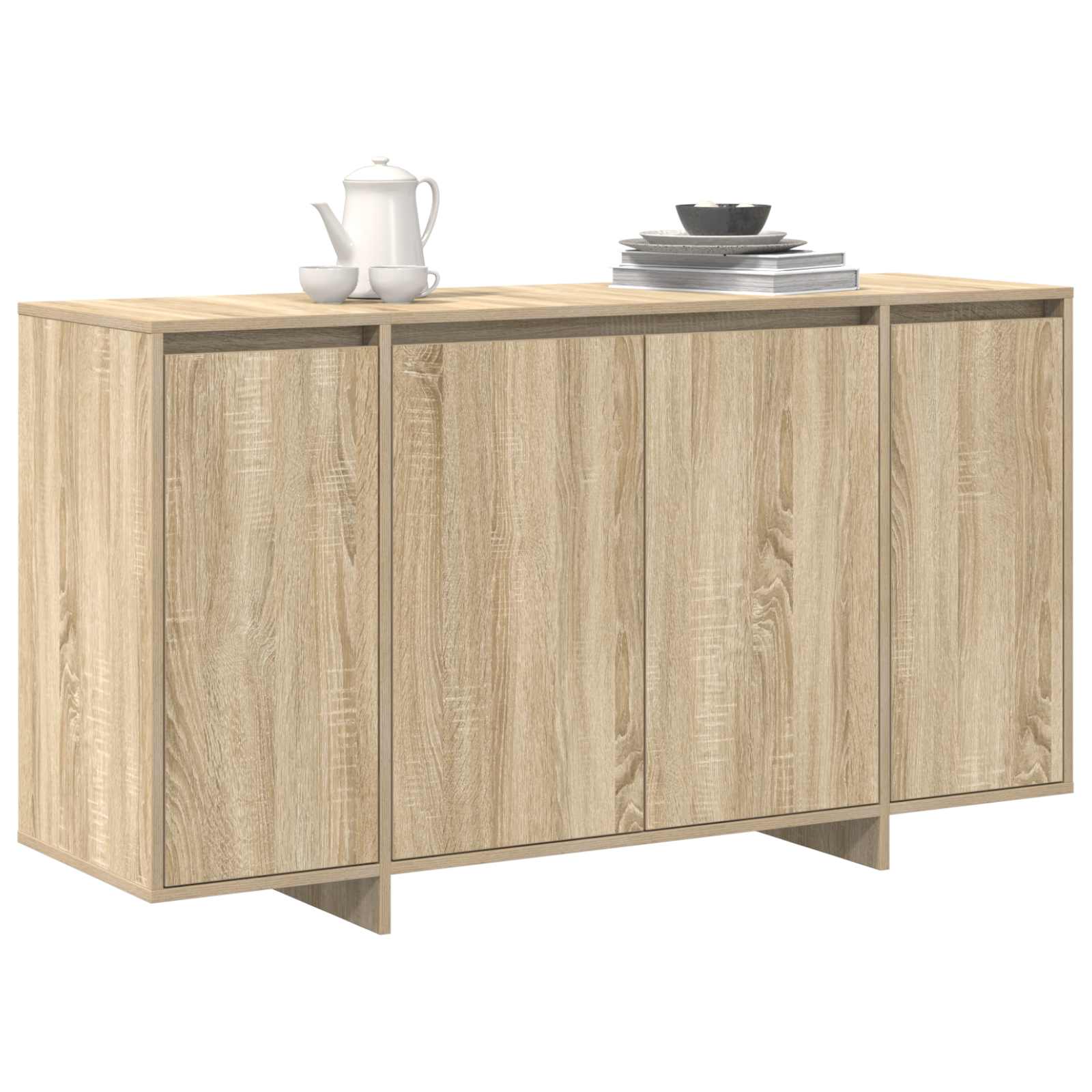 Sonoma Oak Sideboard Engineered wood 135 x 41 x 75 cm