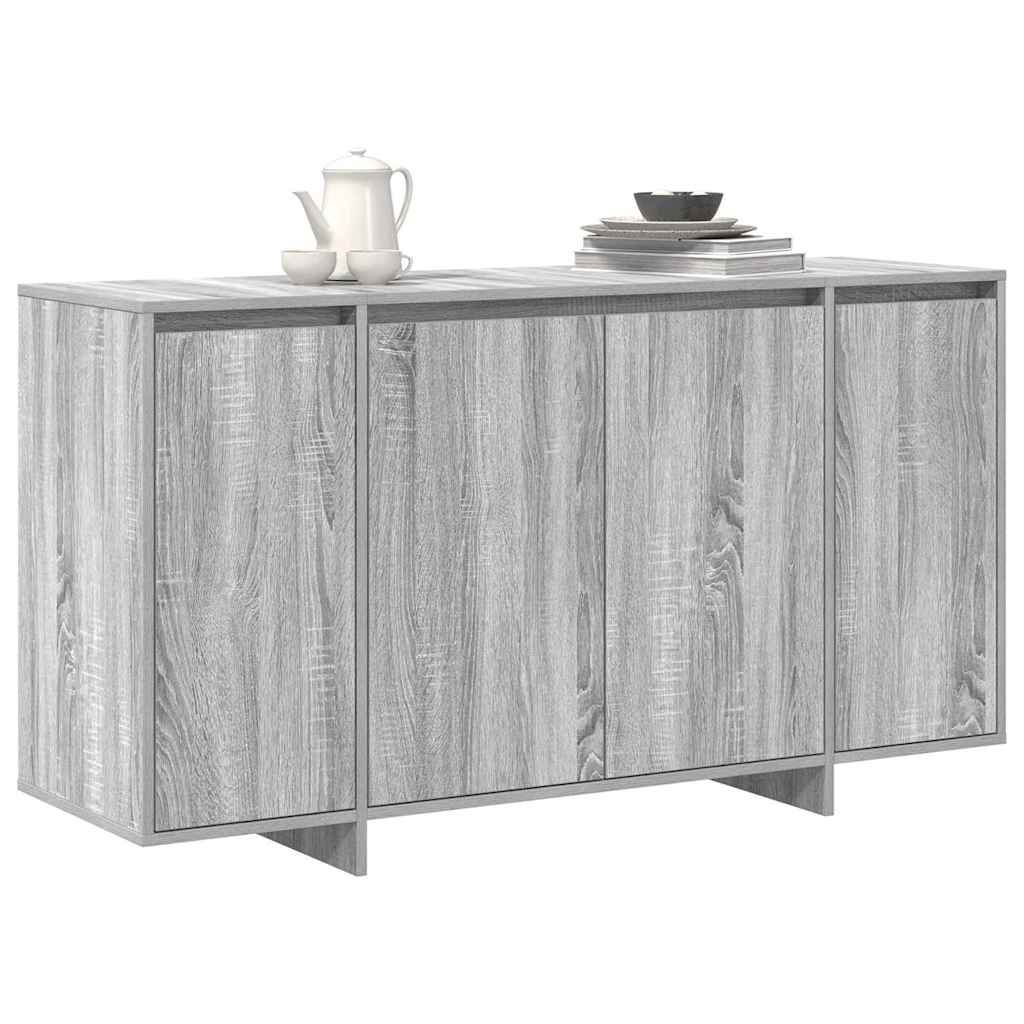 Pilkas sidebordas Pilkas sonoma Inžinerinė mediena 135 x 41 x 75 cm