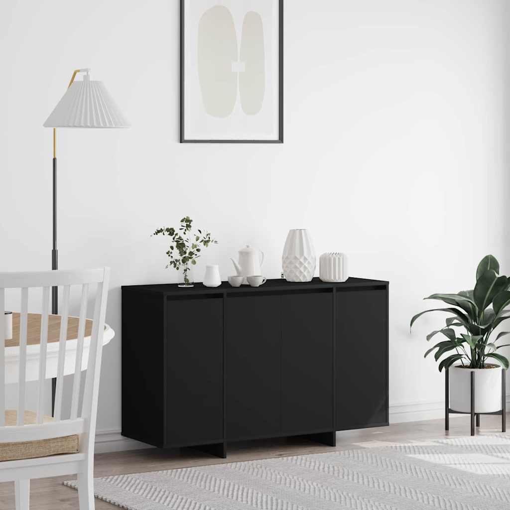 Juoda spintelė Juoda Inžinierinė mediena 120 x 41 x 75 cm