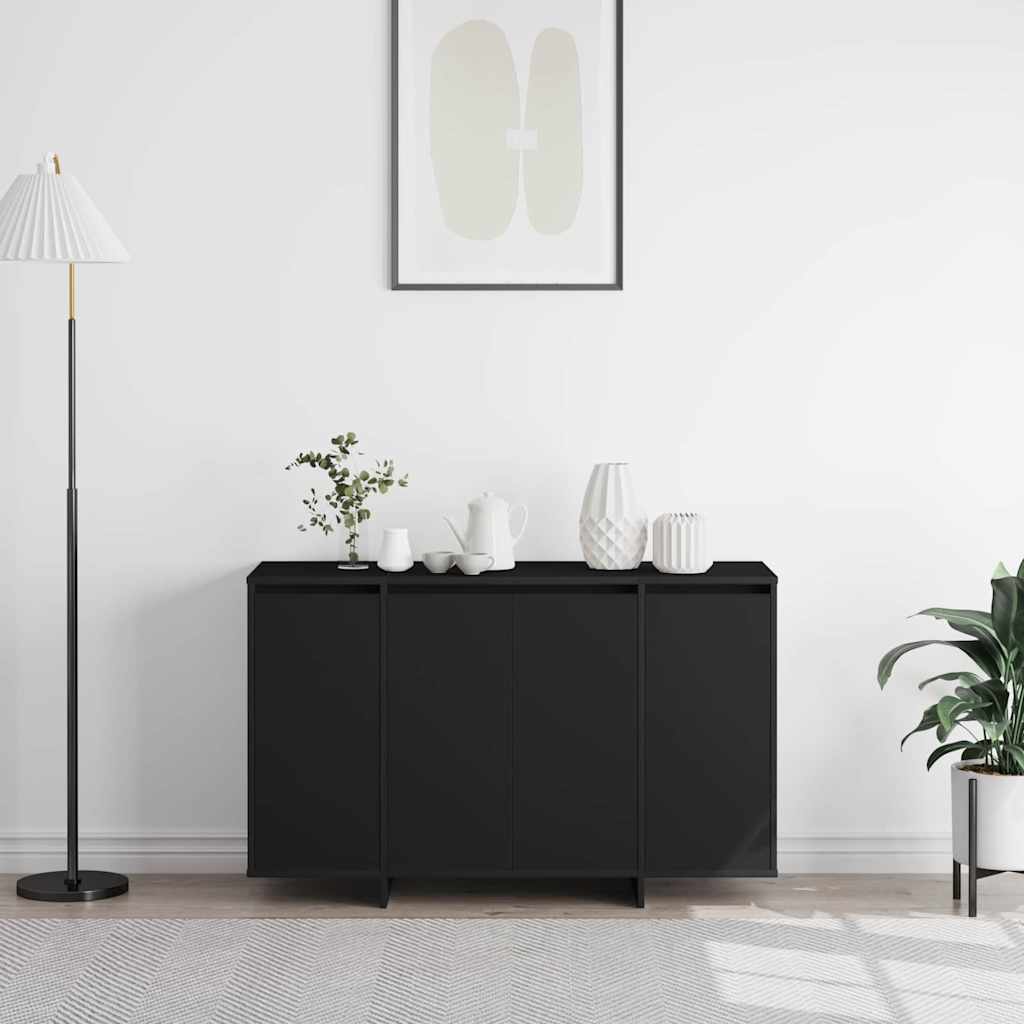 Juoda spintelė Juoda Inžinierinė mediena 120 x 41 x 75 cm