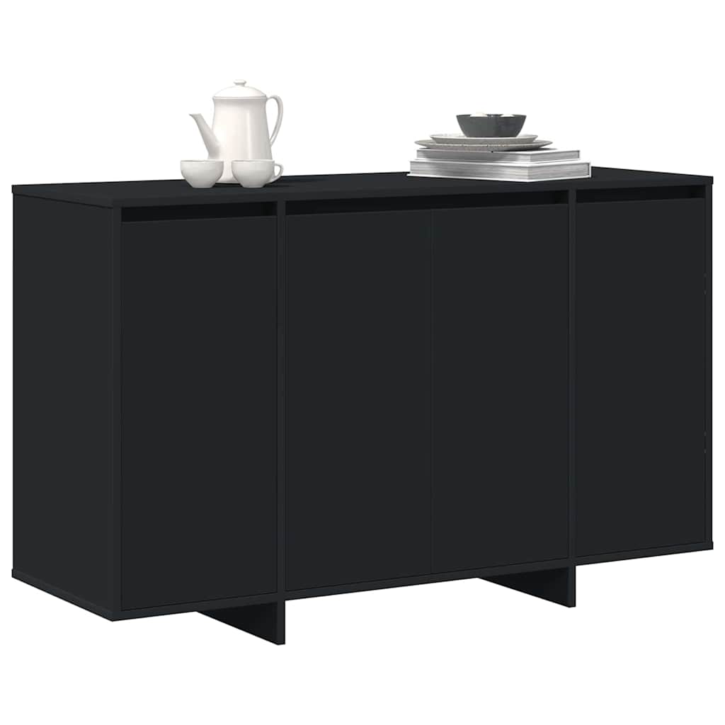 Juoda spintelė Juoda Inžinierinė mediena 120 x 41 x 75 cm