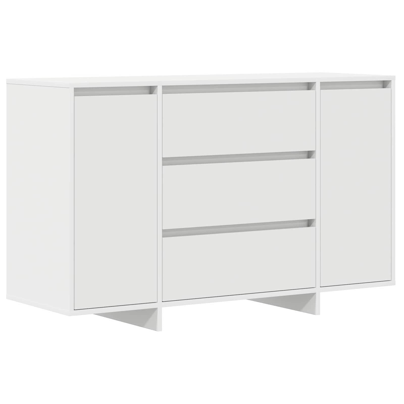 Console Table with Drawer White 120 x 41 x 75 cm Engineered Wood