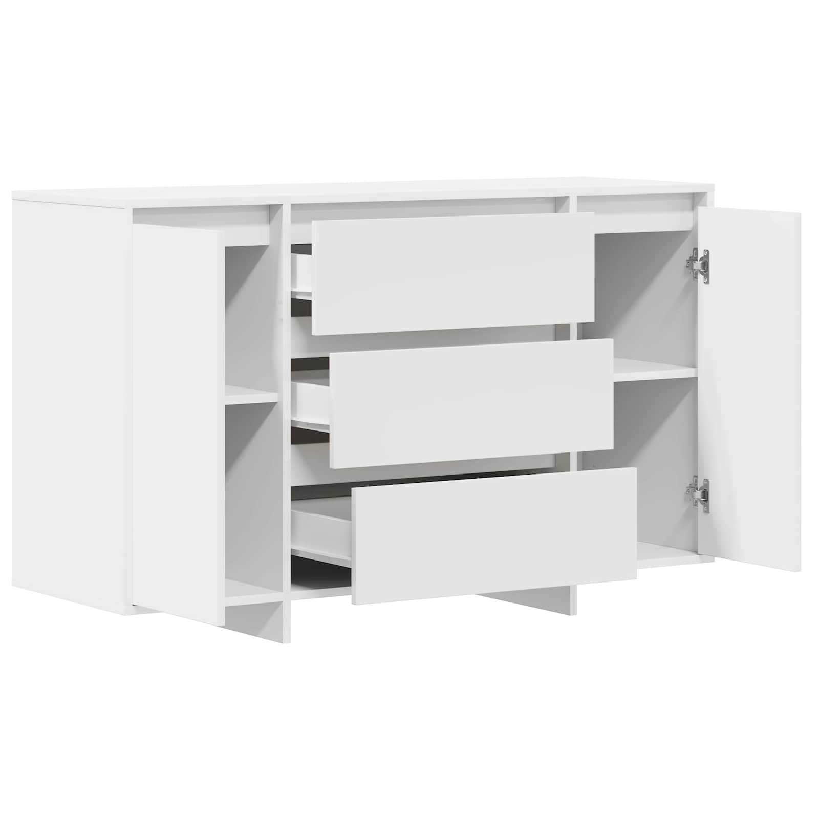 Console Table with Drawer White 120 x 41 x 75 cm Engineered Wood