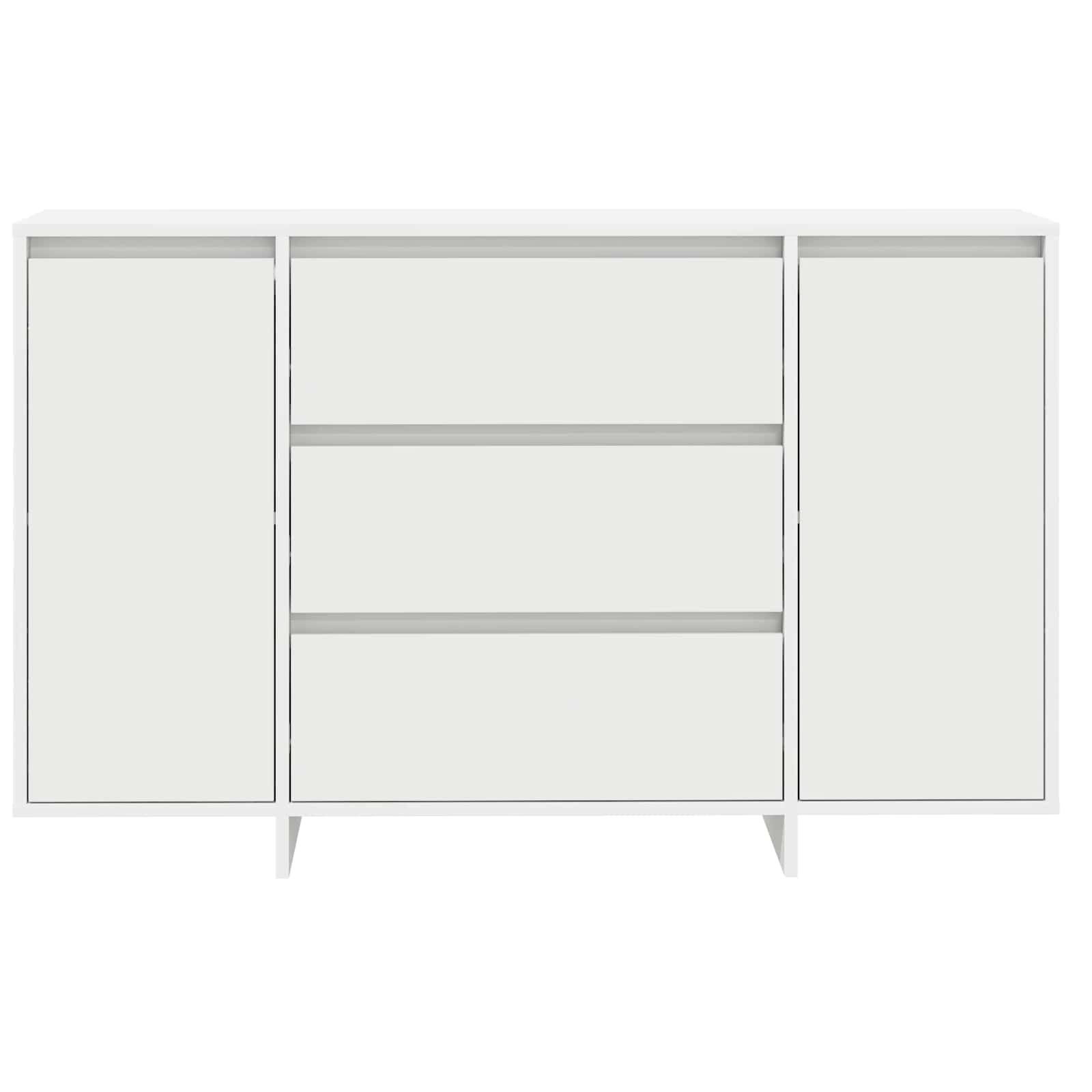 Console Table with Drawer White 120 x 41 x 75 cm Engineered Wood