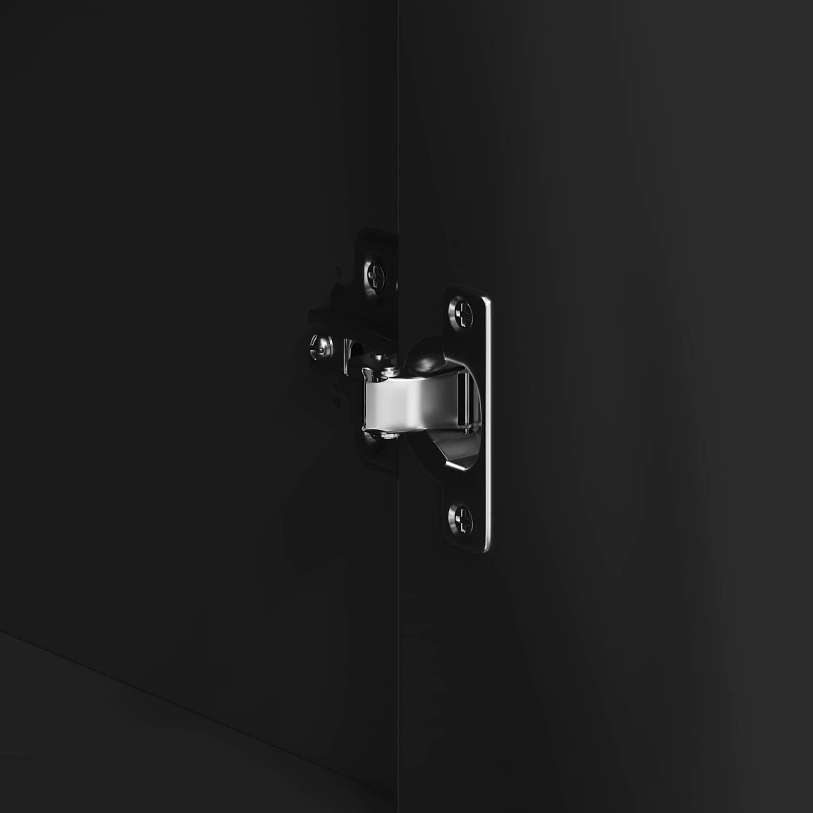 Kumode ar atvilktnēm Melna 120 x 41 x 75 cm Apstrādāta koksne