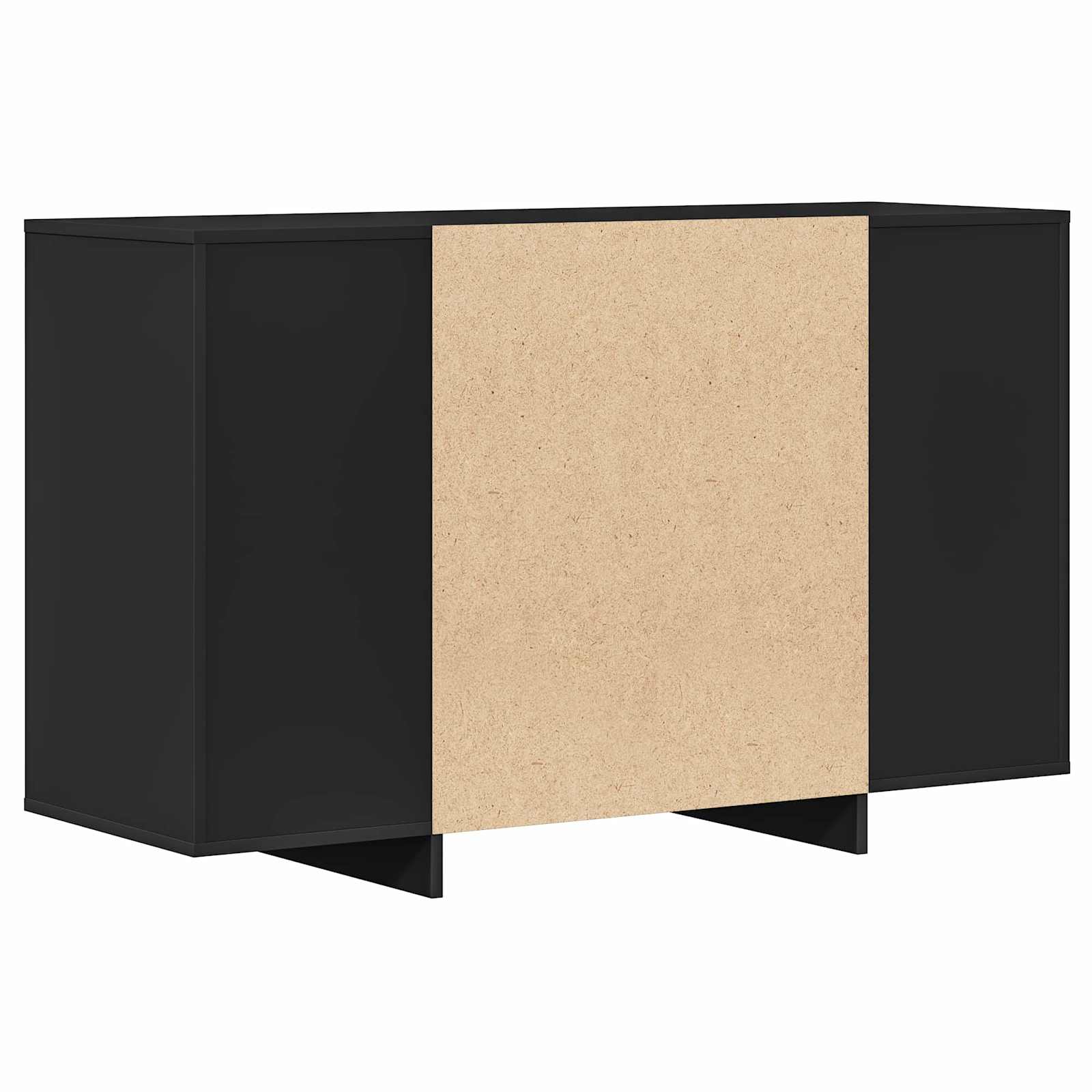 Kumode ar atvilktnēm Melna 120 x 41 x 75 cm Apstrādāta koksne
