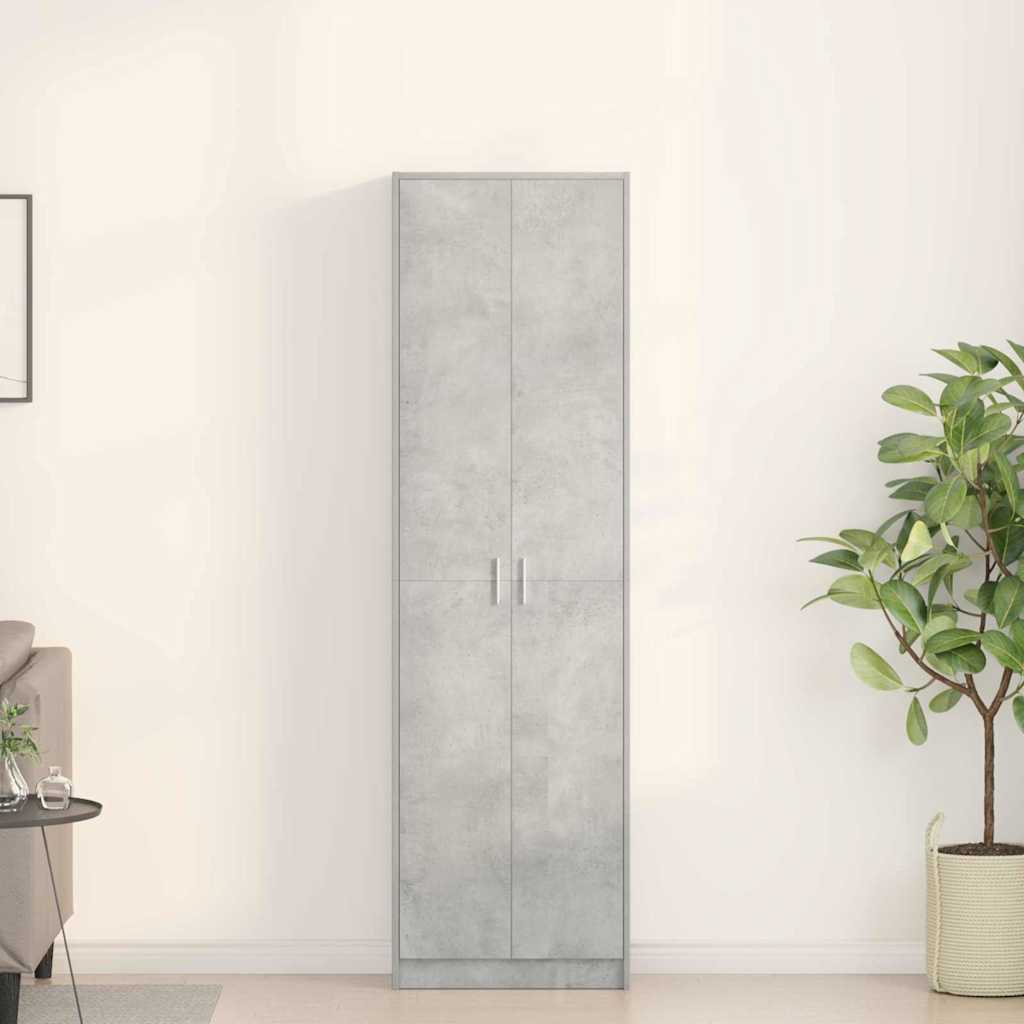 Skapis Pelēks 55x25x189 cm Inženierijas Koksne