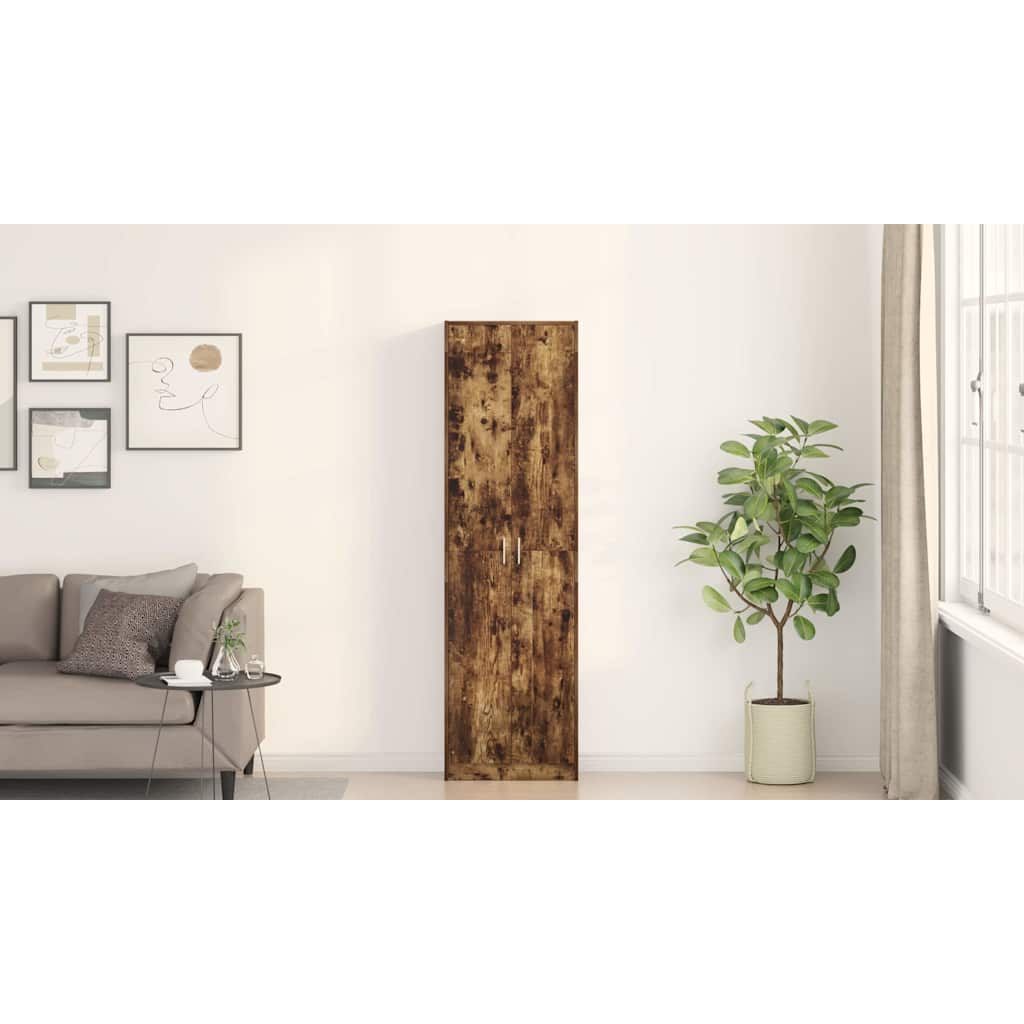 Drabužinė Rūkytas ąžuolas 55x25x189 cm Medienos drožlių plokštės