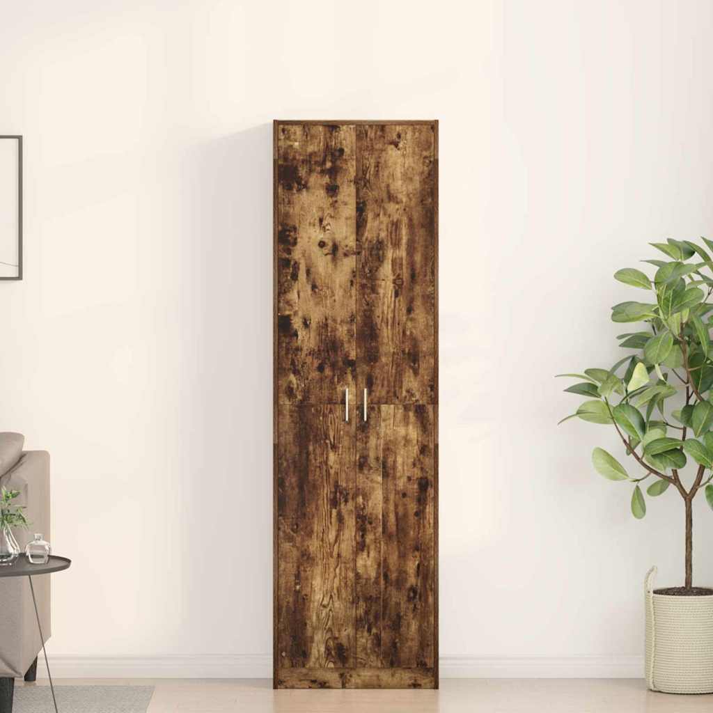 Wardrobe Smoked oak 55x25x189 cm Particle board
