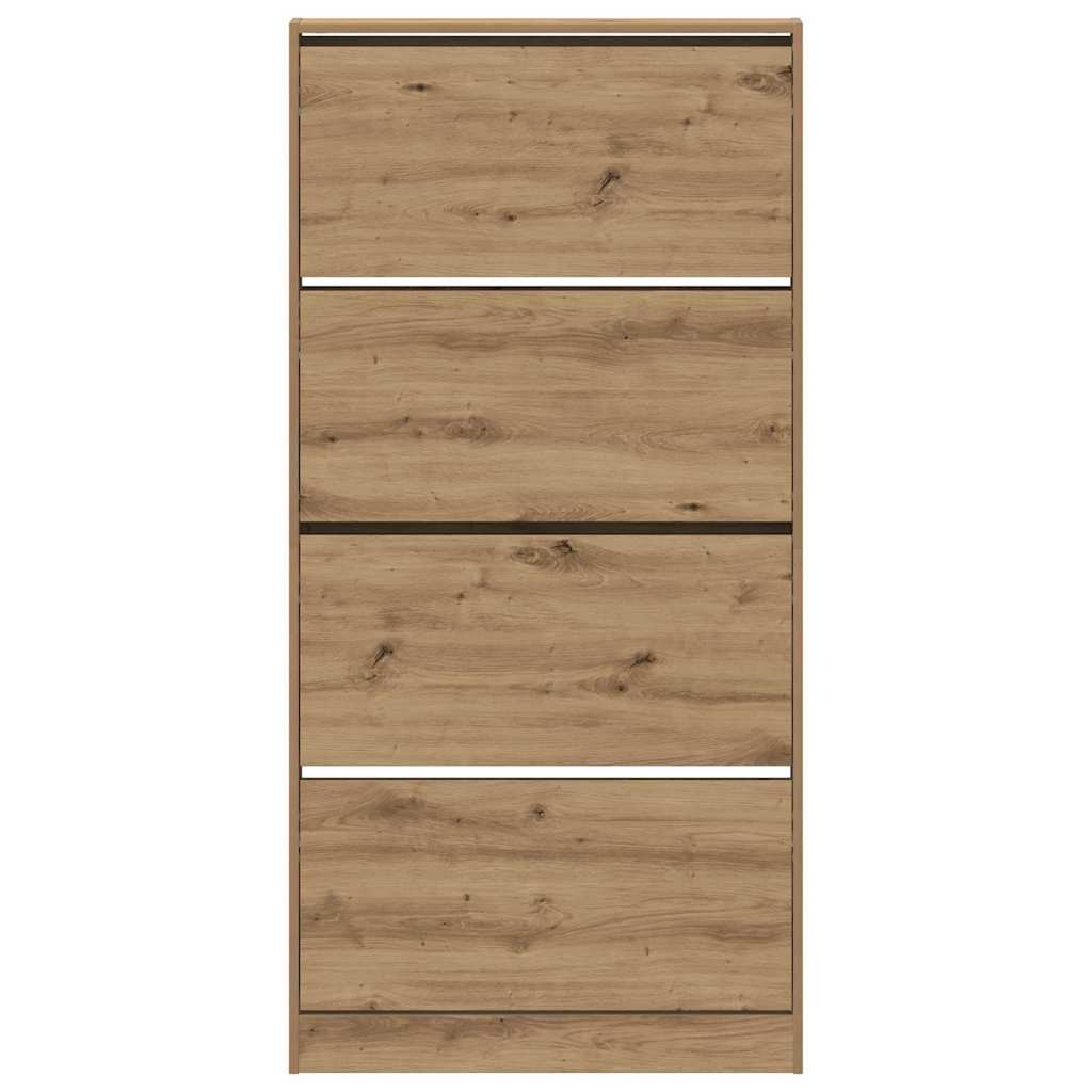 Shoe Cabinet Artisan Oak 80 x 21 x 163.5 cm Engineered Wood