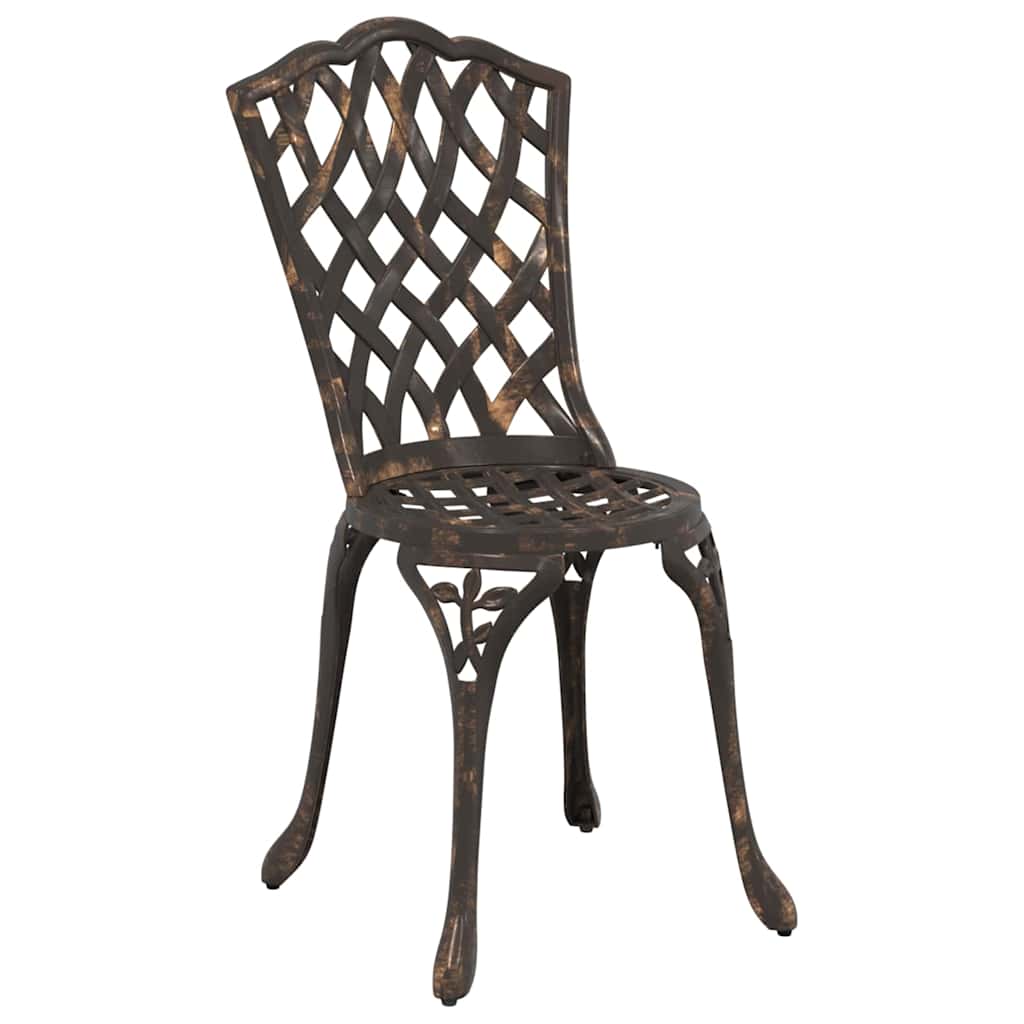 Sodo Kėdė 2 pcs Bronzinė 39 x 40 x 87cm Aliuminis