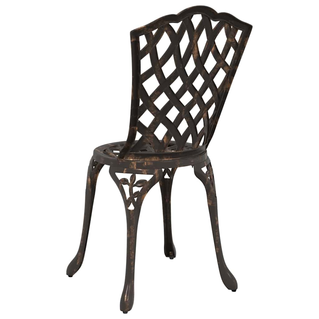Sodo Kėdė 2 pcs Bronzinė 39 x 40 x 87cm Aliuminis