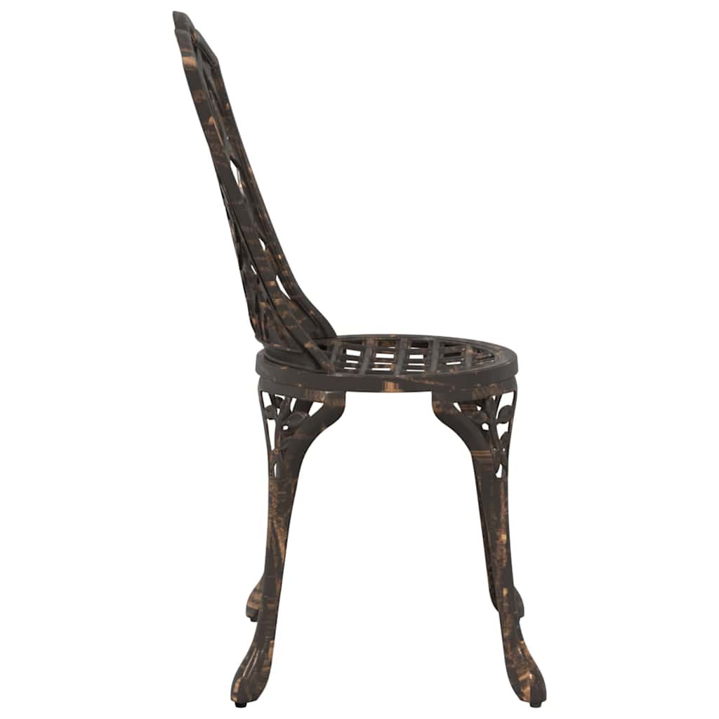 Sodo Kėdė 2 pcs Bronzinė 39 x 40 x 87cm Aliuminis