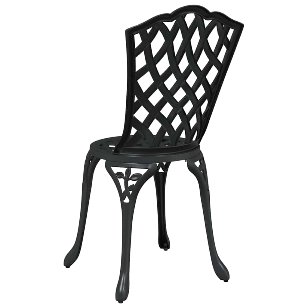 Sodo Kėdė 2 pcs Juoda 39 x 40 x 87cm Aliuminis