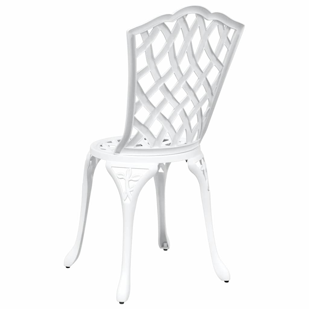 Sodo Kėdė 2 pcs Balta 55 x 56.5 x 91cm Aliuminis