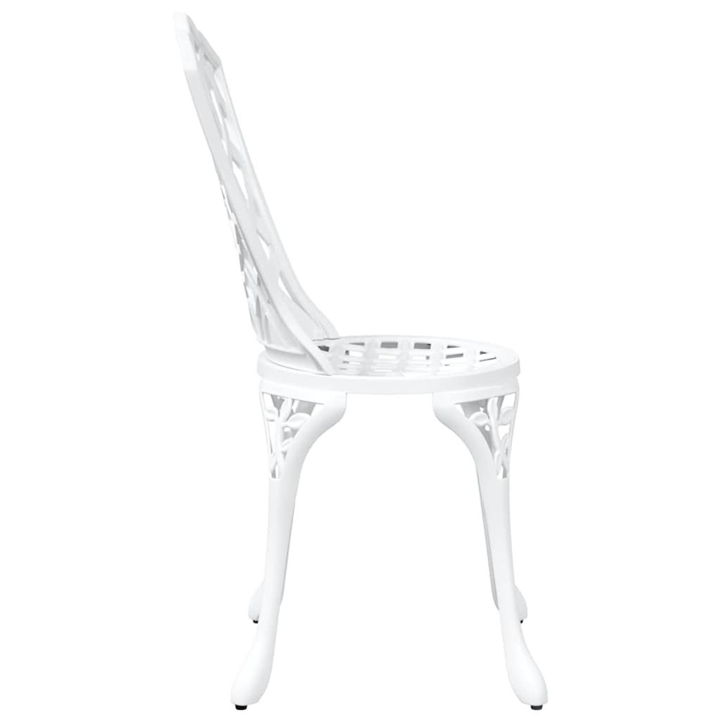 Sodo Kėdė 2 pcs Balta 55 x 56.5 x 91cm Aliuminis