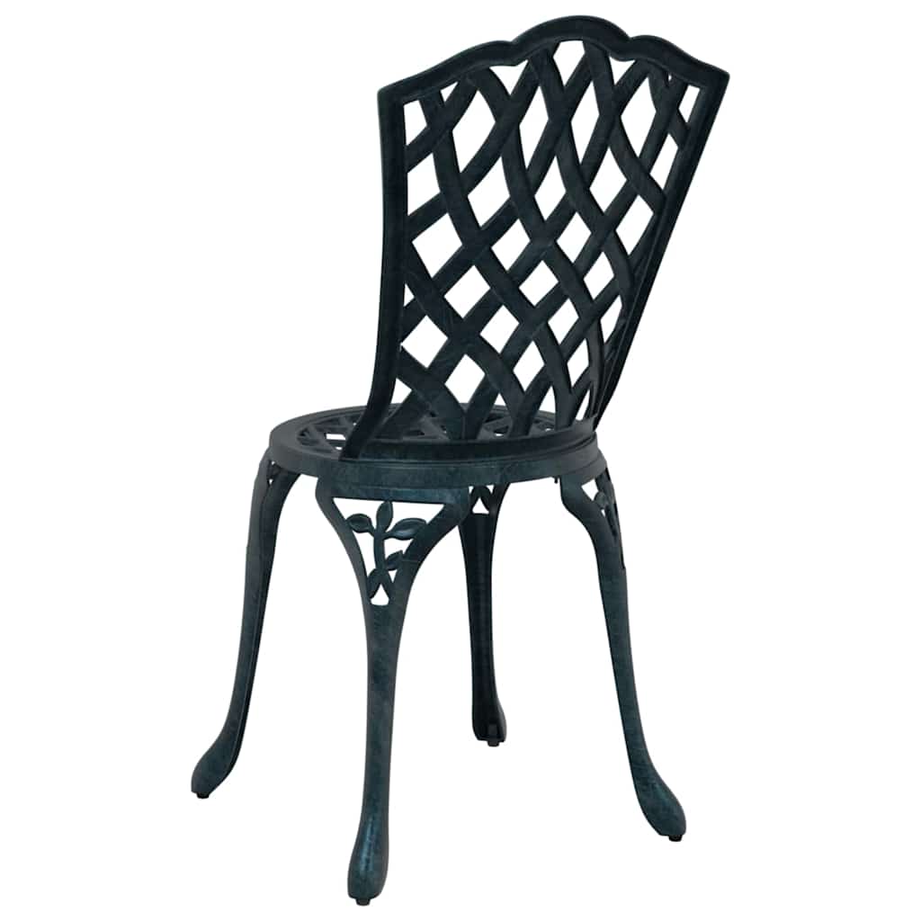 Sodo Kėdė su pagalve 2 pcs Žalia 55 x 56.5 x 91cm Aliuminis