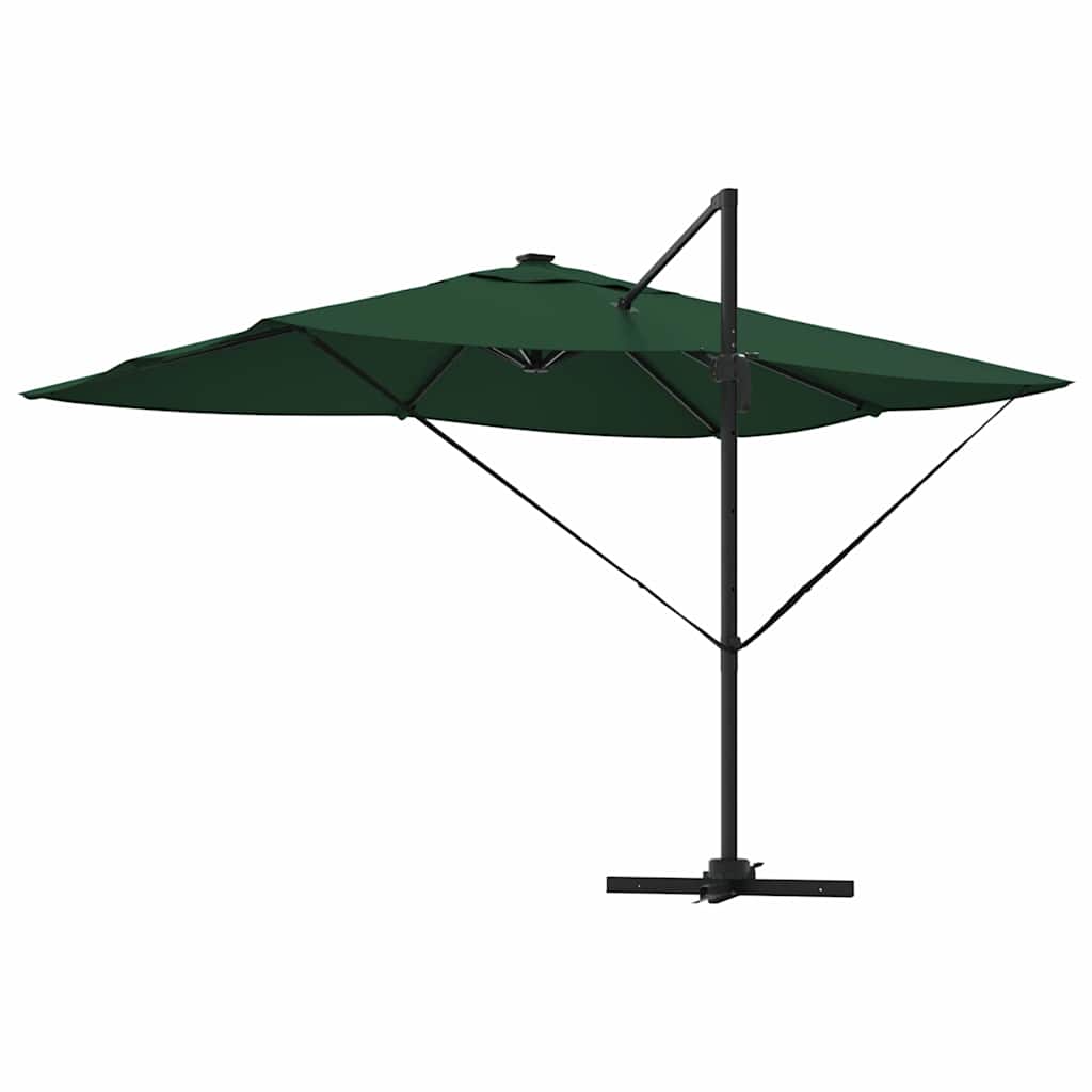 Sodo skėtis LED ELDON, žalia, 352x251x265cm
