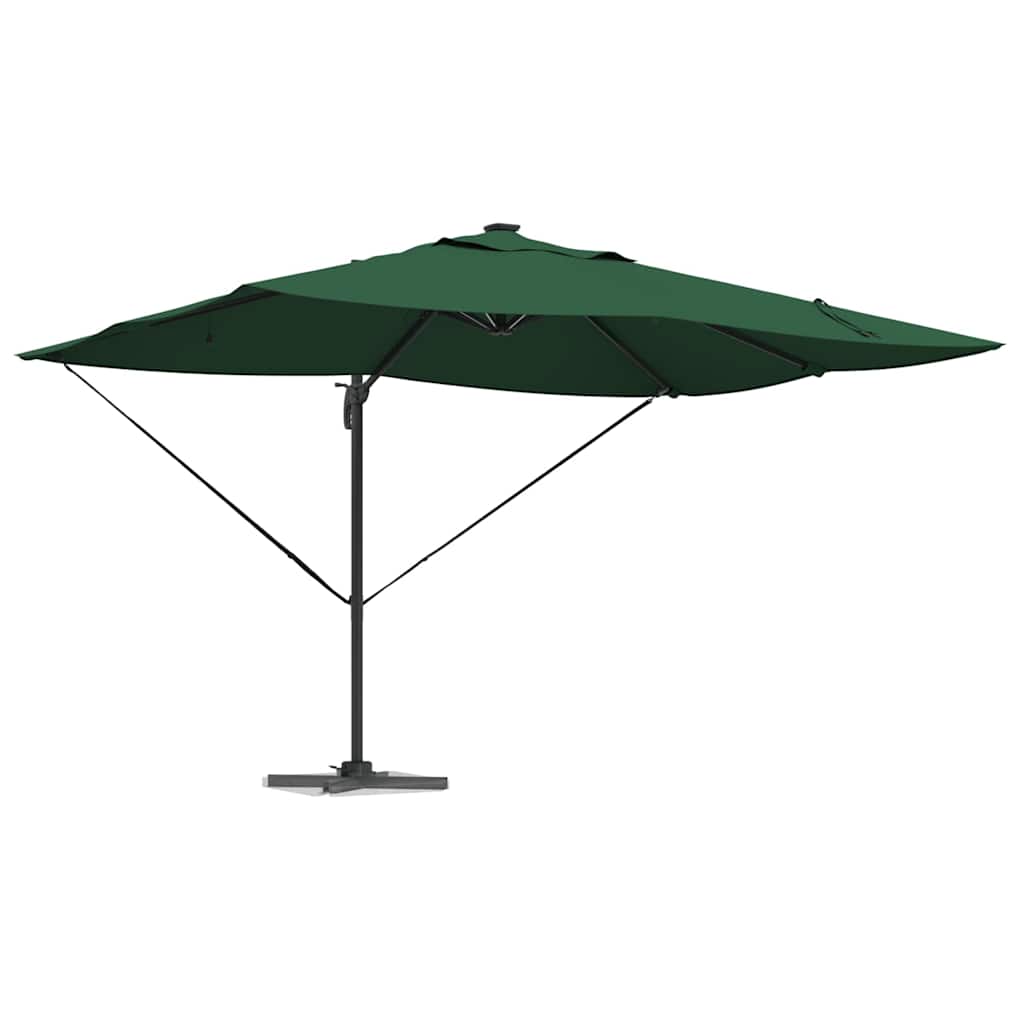 Sodo skėtis LED ELDON, žalia, 352x251x265cm