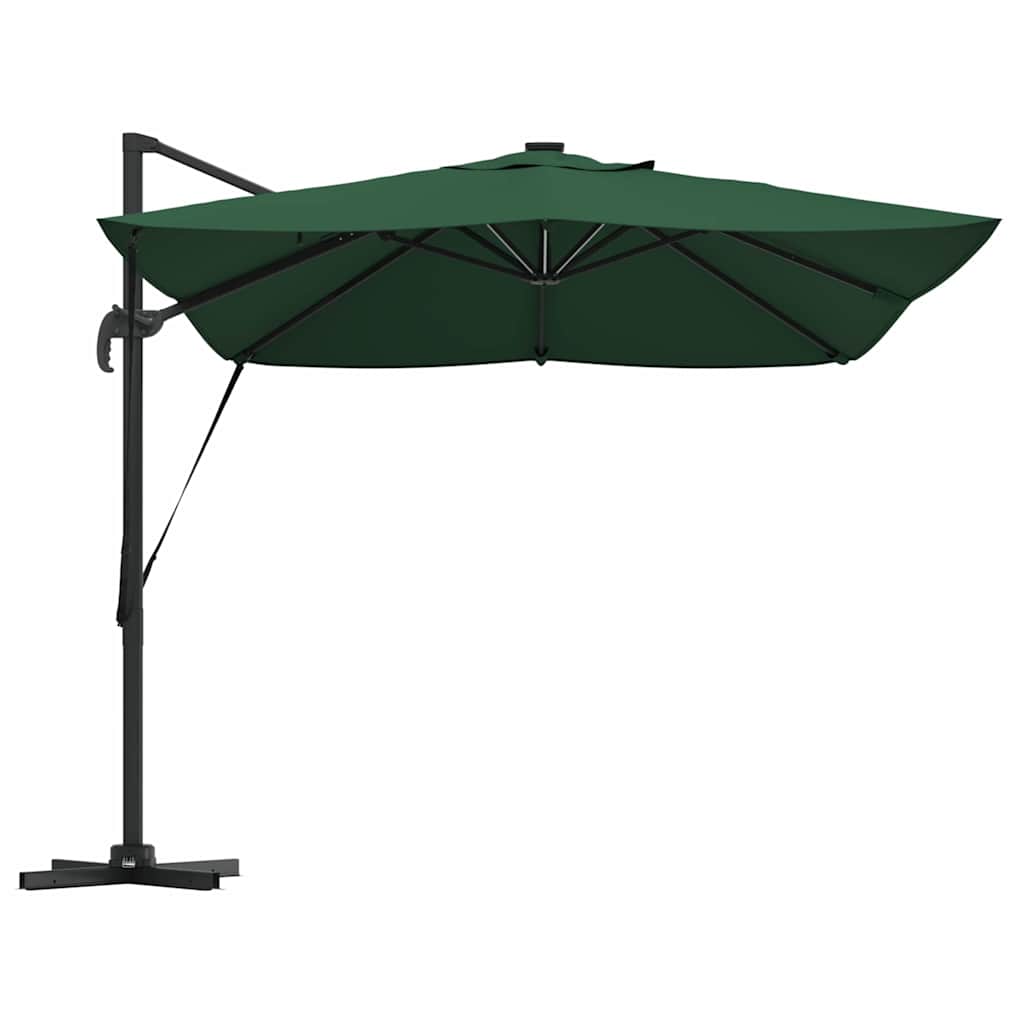 Sodo skėtis LED ELDON, žalia, 352x251x265cm
