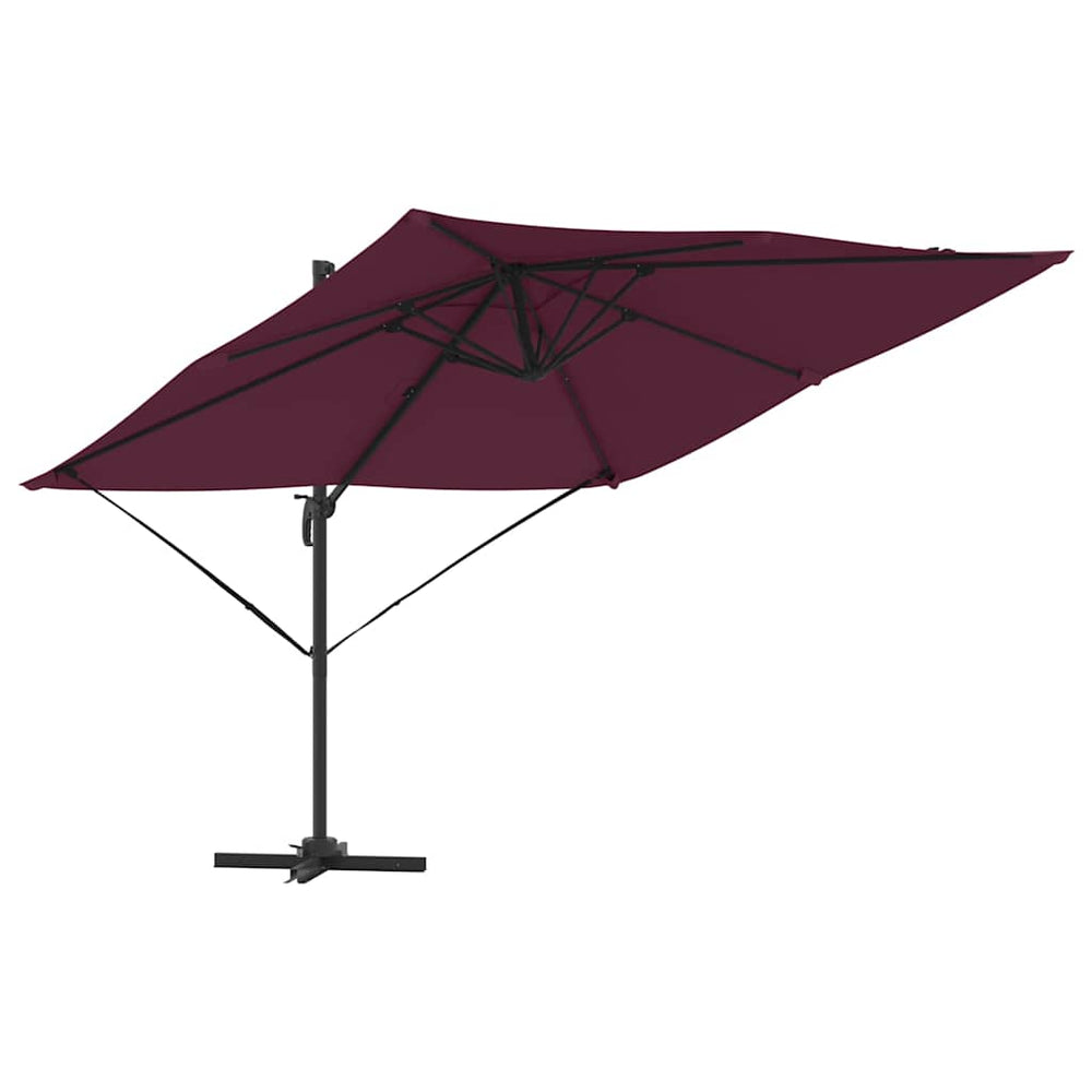 Roma Parasol Red 286 x 285 x 265 cm Polyester, aluminum