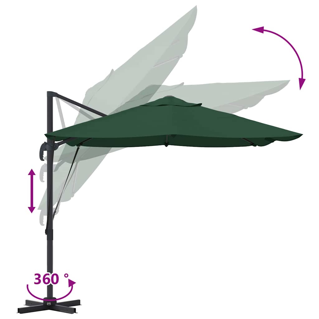 Green Cantilever Umbrella Green