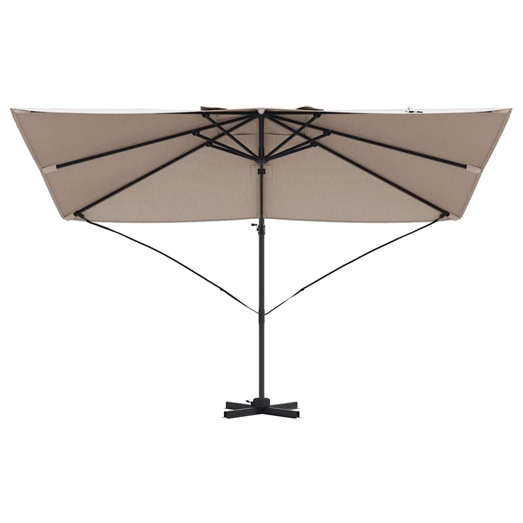 Dārza saulessargs EMBER, taupe, 351x250x260cm