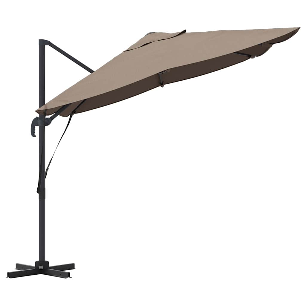 Dārza saulessargs EMBER, taupe, 351x250x260cm