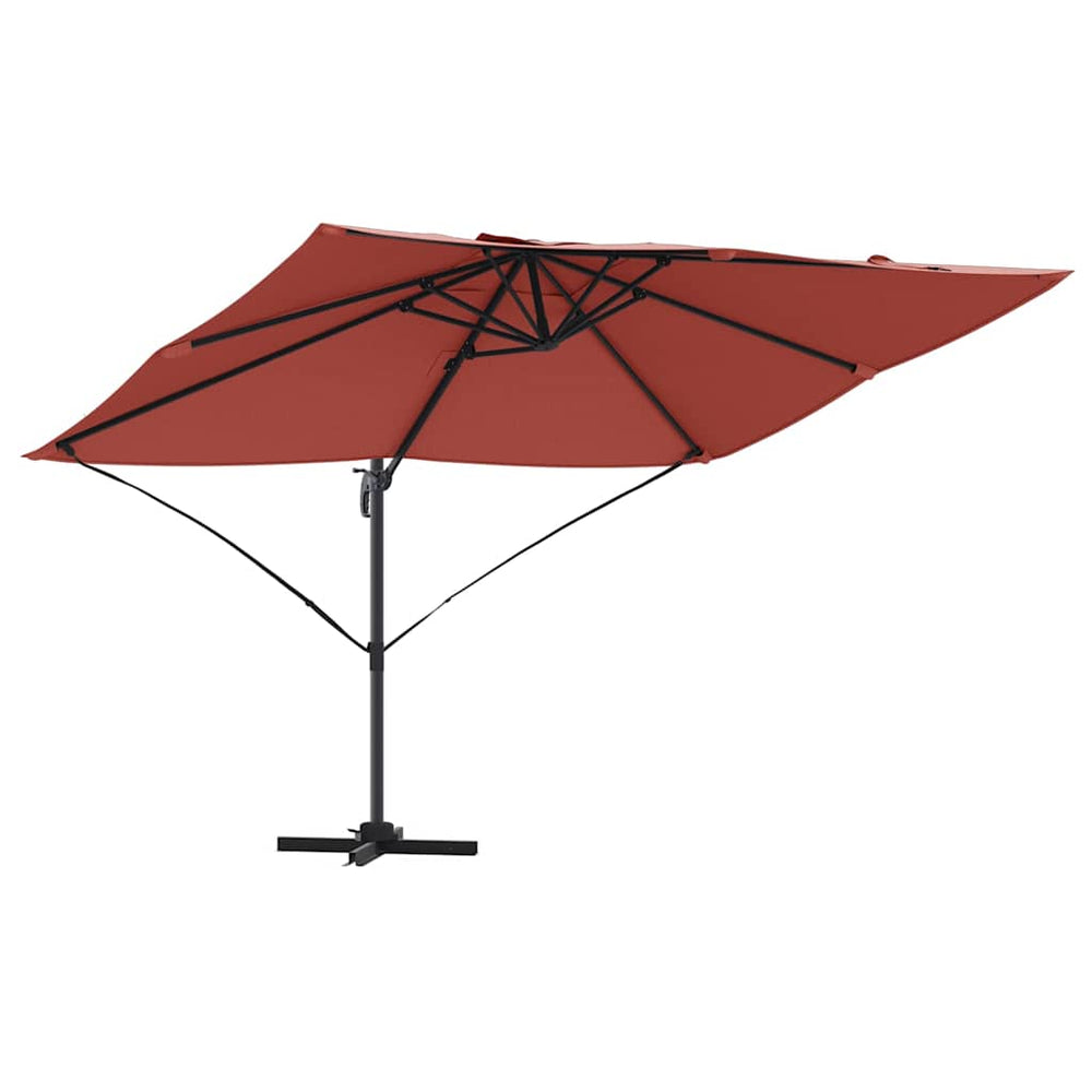 Cantilever Parasol Burnt Orange Polyester, Steel Large