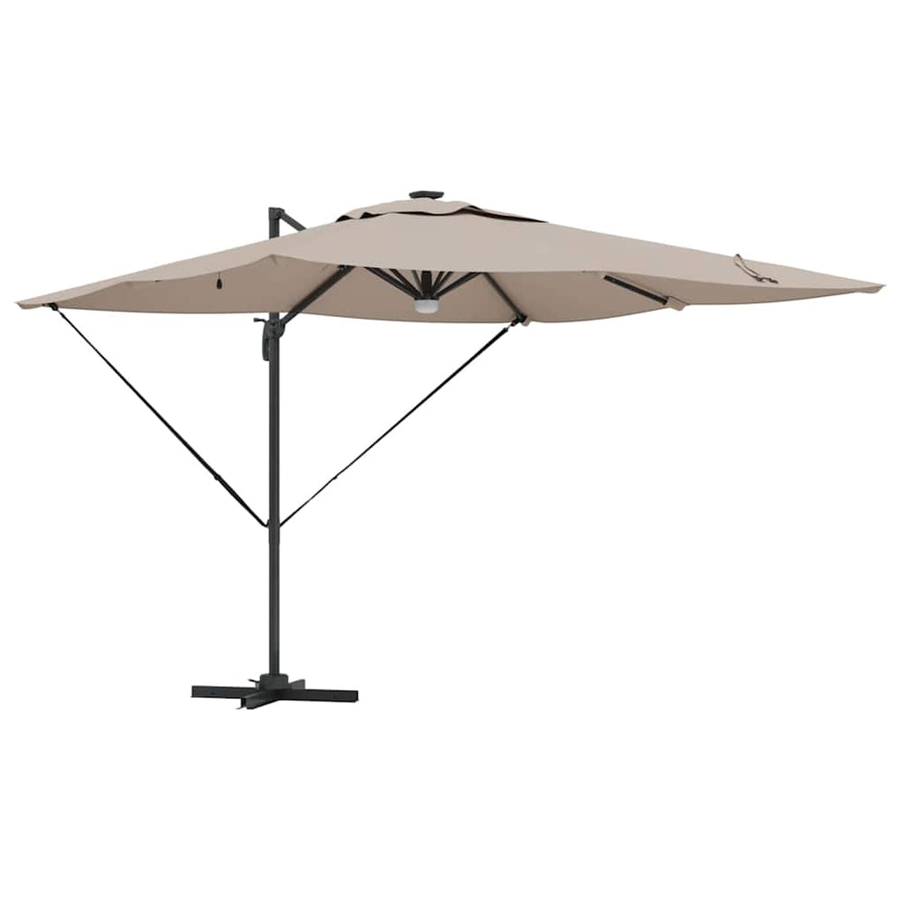 Roma Parasol Taupe 286 x 285 x 270 cm Aluminium, Polyester