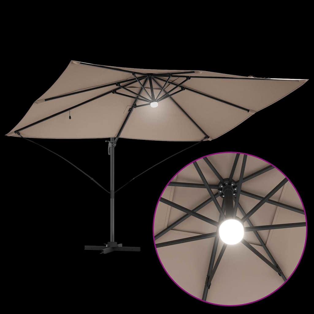 Skėtis nuo saulės Taupe 351 x 250 x 253 cm