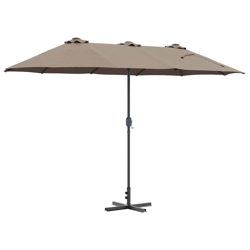 Sodo skėtis ERIC, taupe, 370x197x239cm