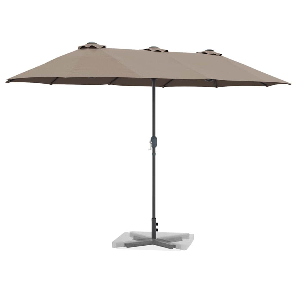 Sodo skėtis ERIC, taupe, 370x197x239cm