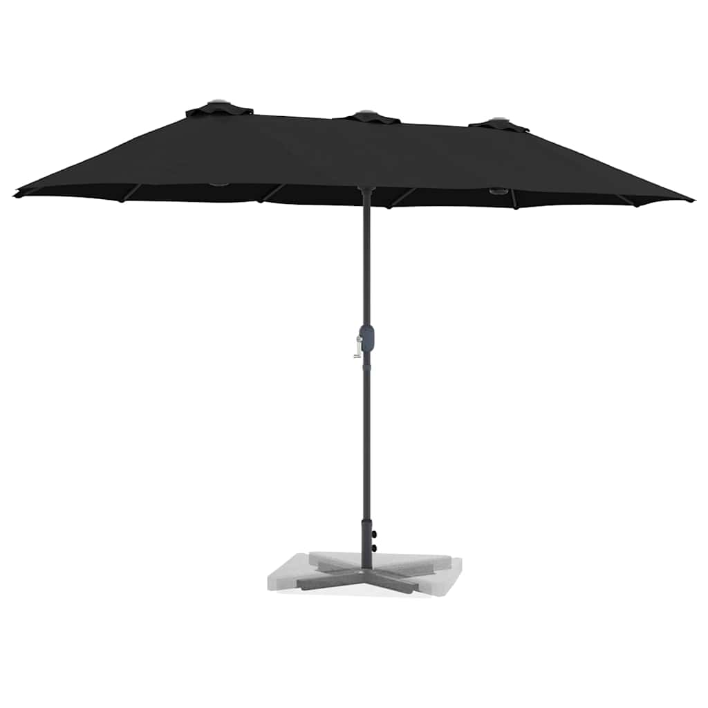 Sodo skėtis ERIC, juoda, 370x197x239cm