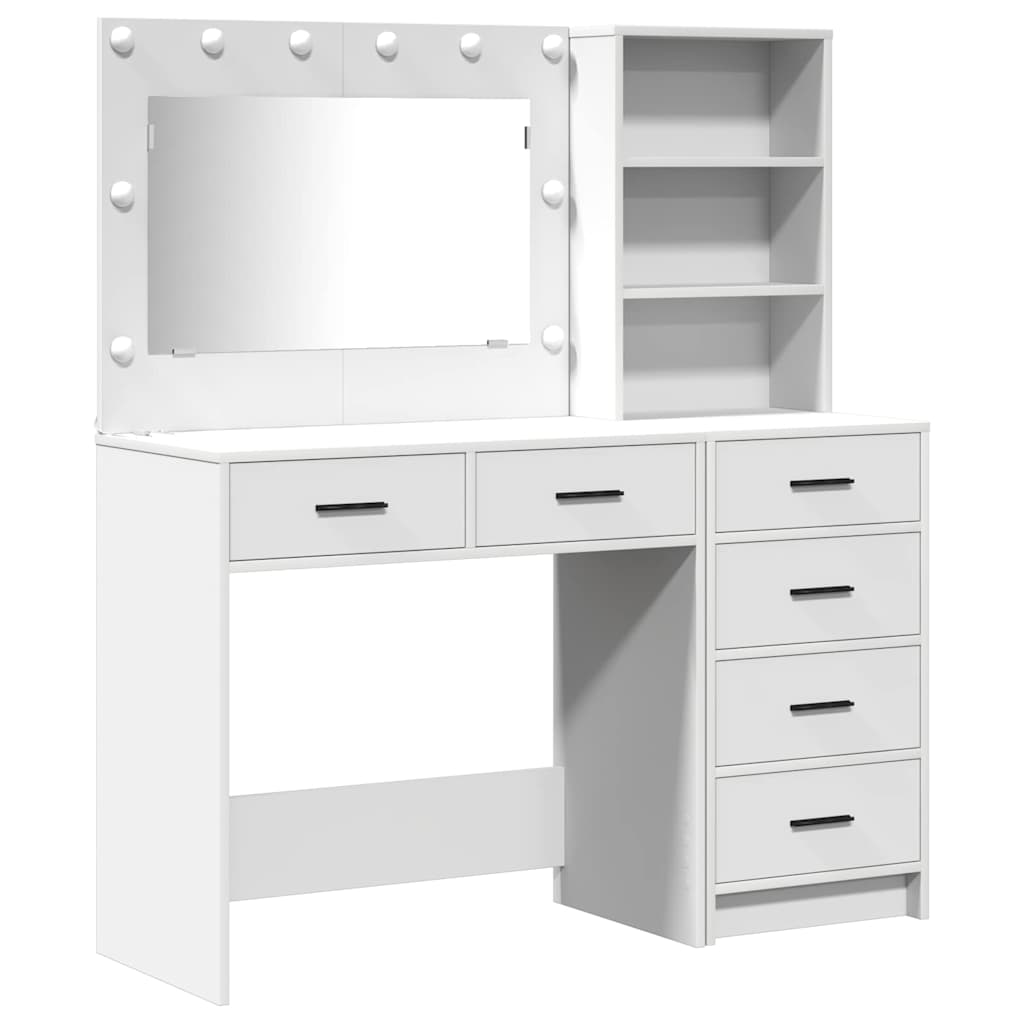 Vanity Table White 78.5 x 41 x 135 cm Engineered Wood
