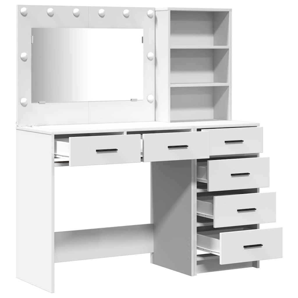 Vanity Table White 78.5 x 41 x 135 cm Engineered Wood