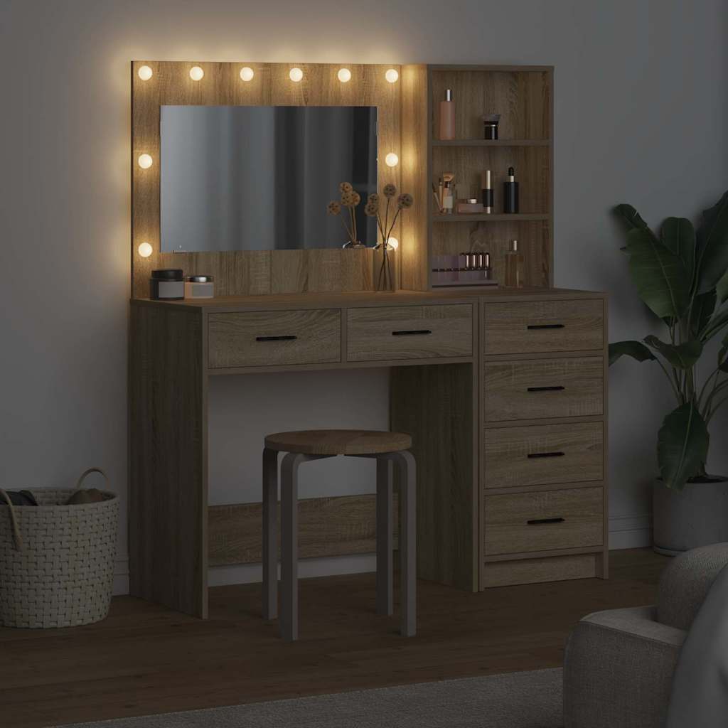 Makiažo stalas Ruda 78.5 x 41 x 135 cm Apdirbta mediena