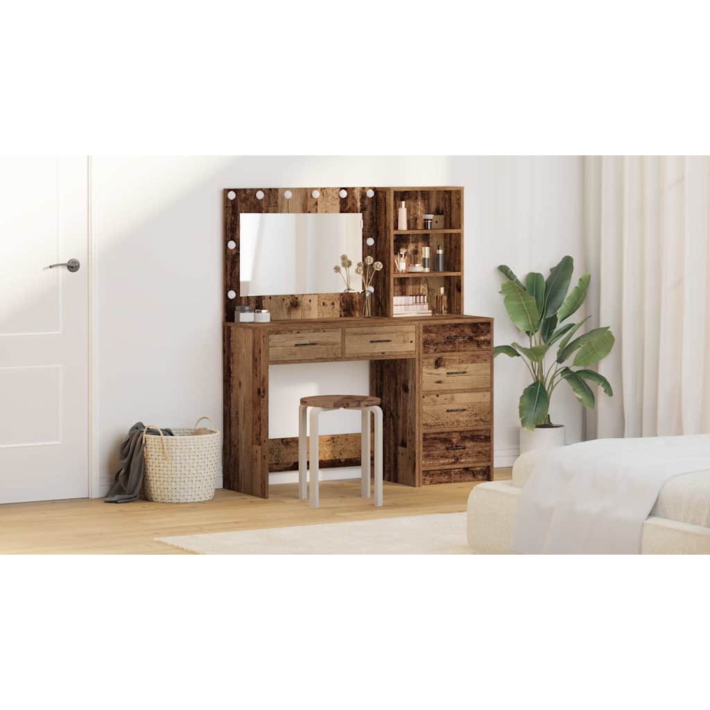Makiažo stalas Ruda 78.5 x 41 x 135 cm Apdirbta mediena