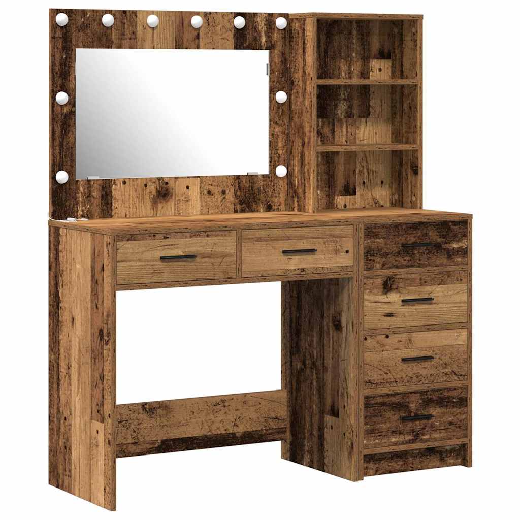 Makiažo stalas Ruda 78.5 x 41 x 135 cm Apdirbta mediena