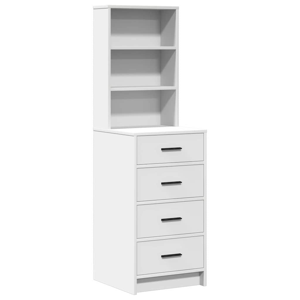 Makiažo stalas 2 pcs Balta 50 x 41 x 135 cm Apdirbta mediena