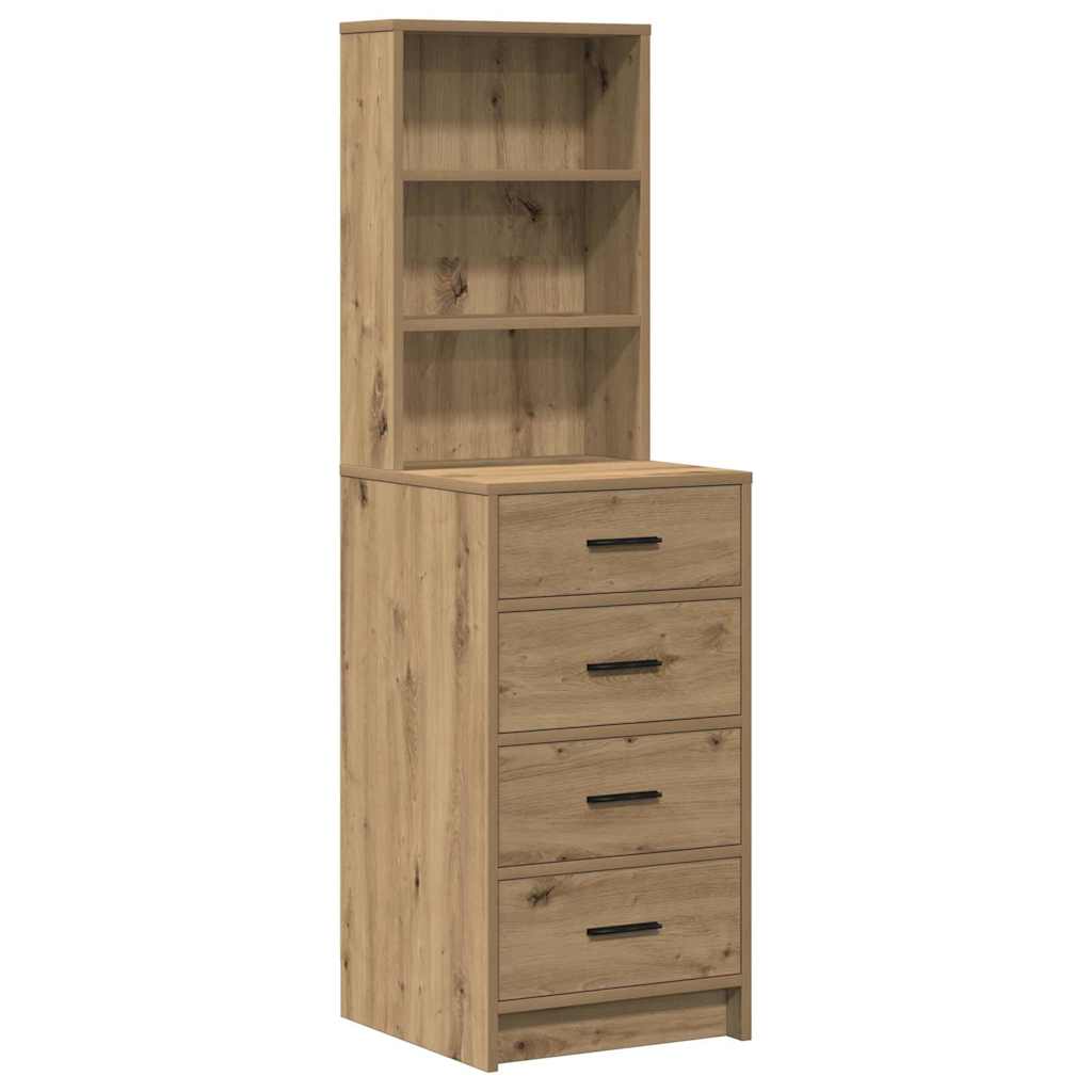 Makiažo stalas 3 vnt. Amatininkų ąžuolas 78,5 x 41 x 135 cm