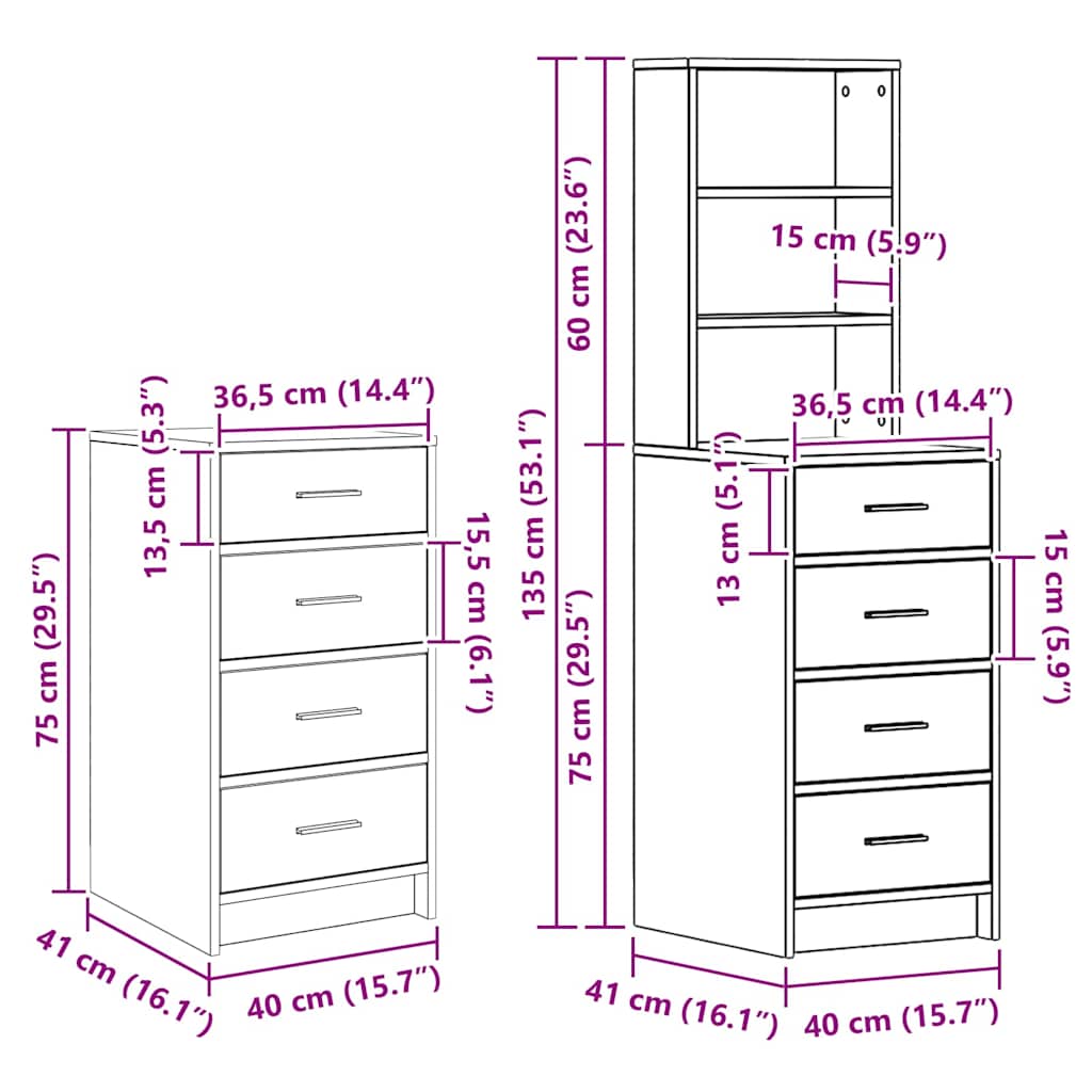 Makiažo stalas 3 pcs Pilka 40 x 41 x 135 cm Apdirbta mediena