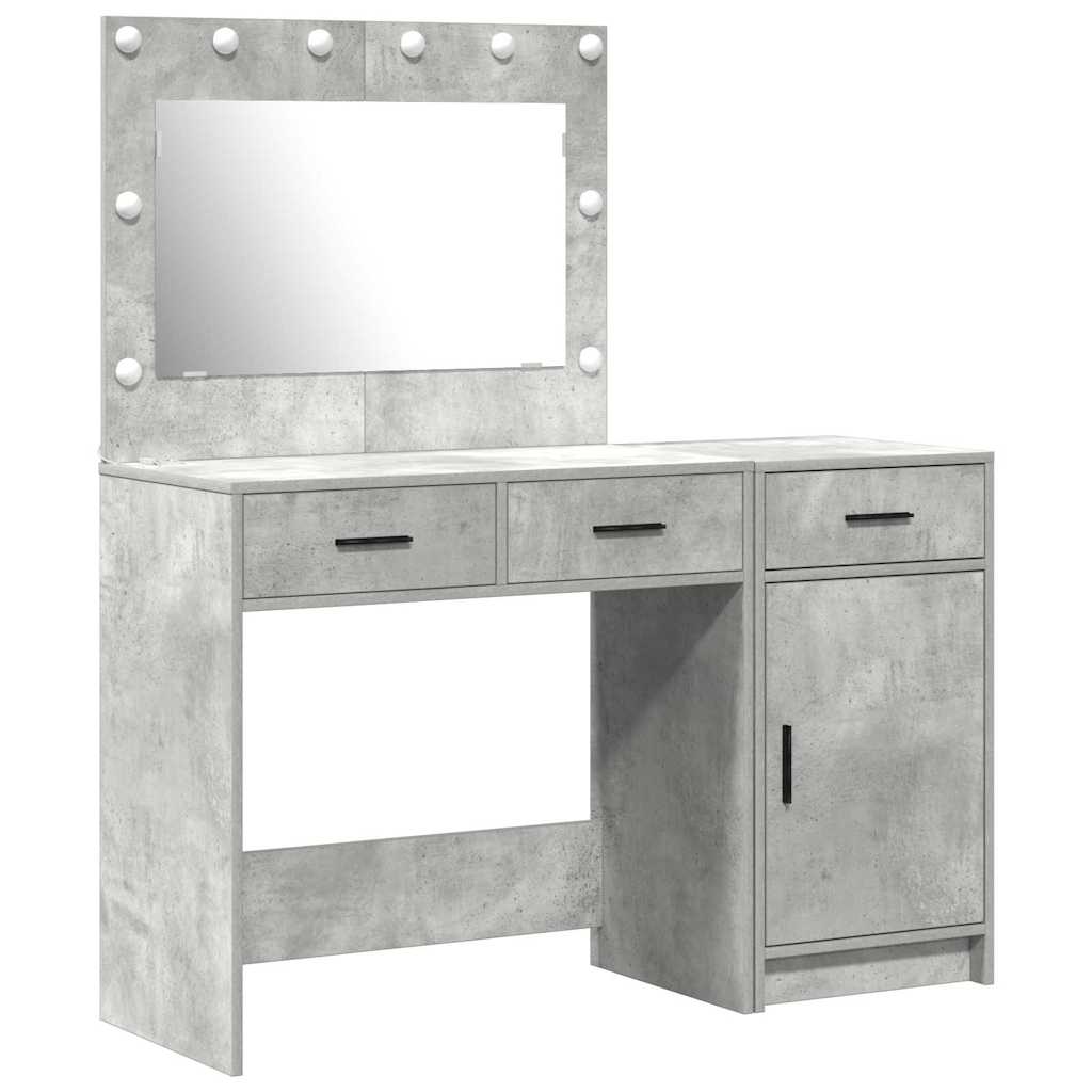 Makeup Table 2 pcs Grey 40 x 41 x 75 cm Engineered Wood