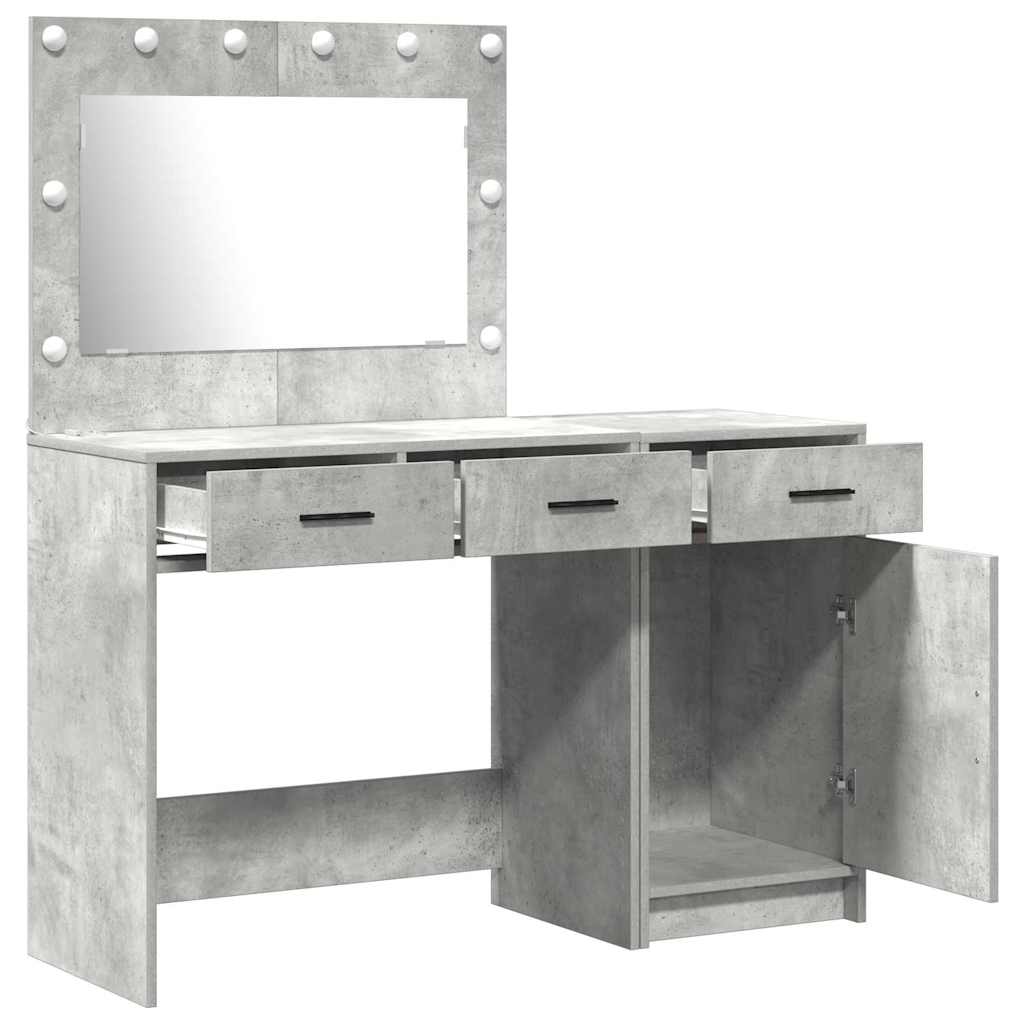 Makeup Table 2 pcs Grey 40 x 41 x 75 cm Engineered Wood
