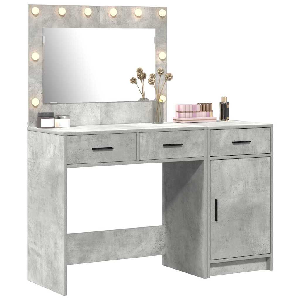 Makeup Table 2 pcs Grey 40 x 41 x 75 cm Engineered Wood