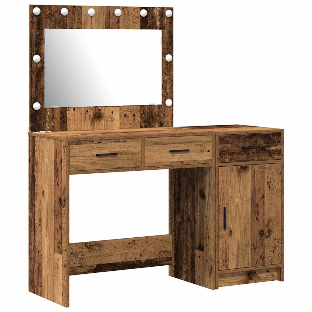 Makiažo stalas 2 pcs Ruda 40 x 41 x 75 cm Apdirbta mediena
