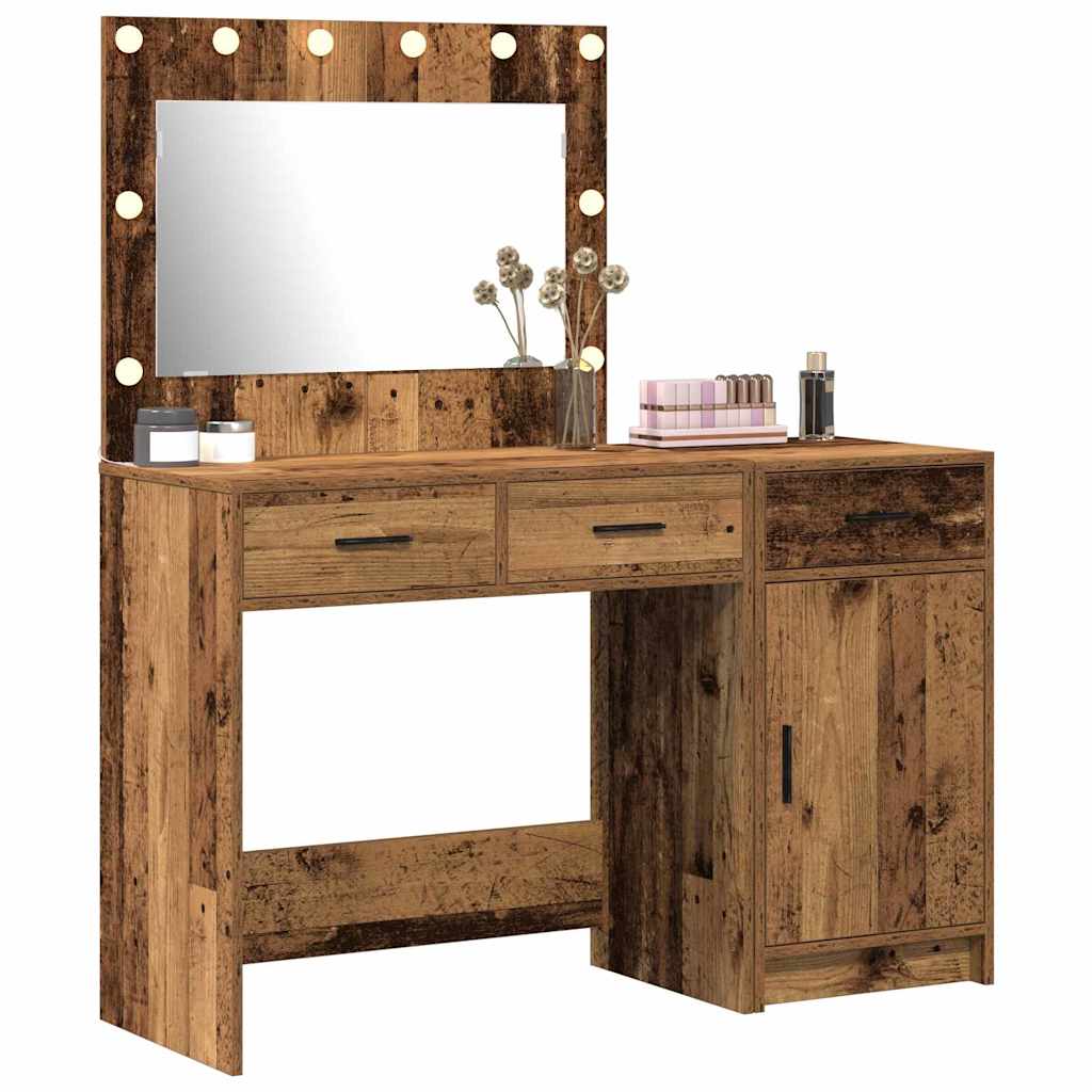 Makiažo stalas 2 pcs Ruda 40 x 41 x 75 cm Apdirbta mediena