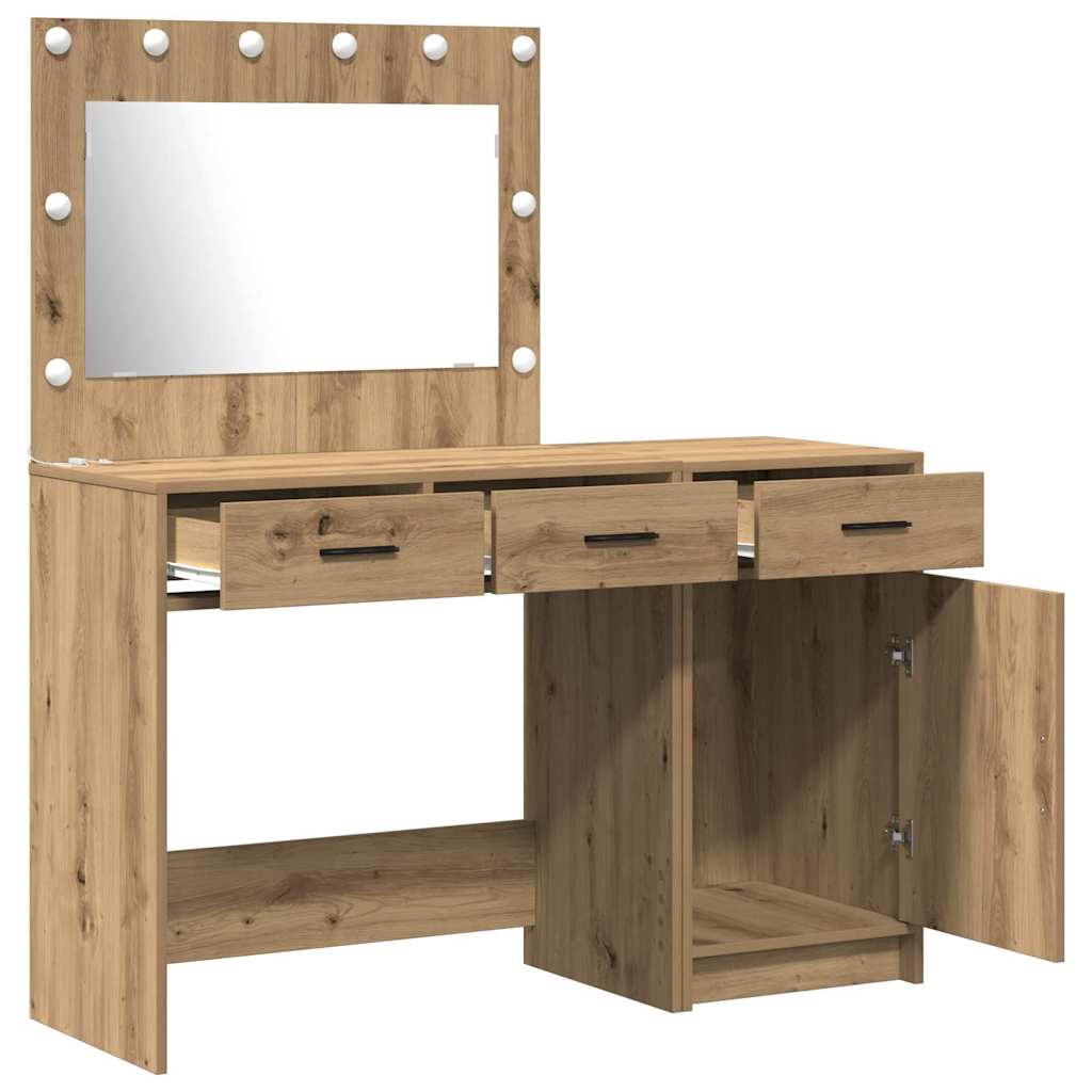 Makiažo stalas 2 pcs Ruda 40 x 41 x 75 cm Apdirbta mediena